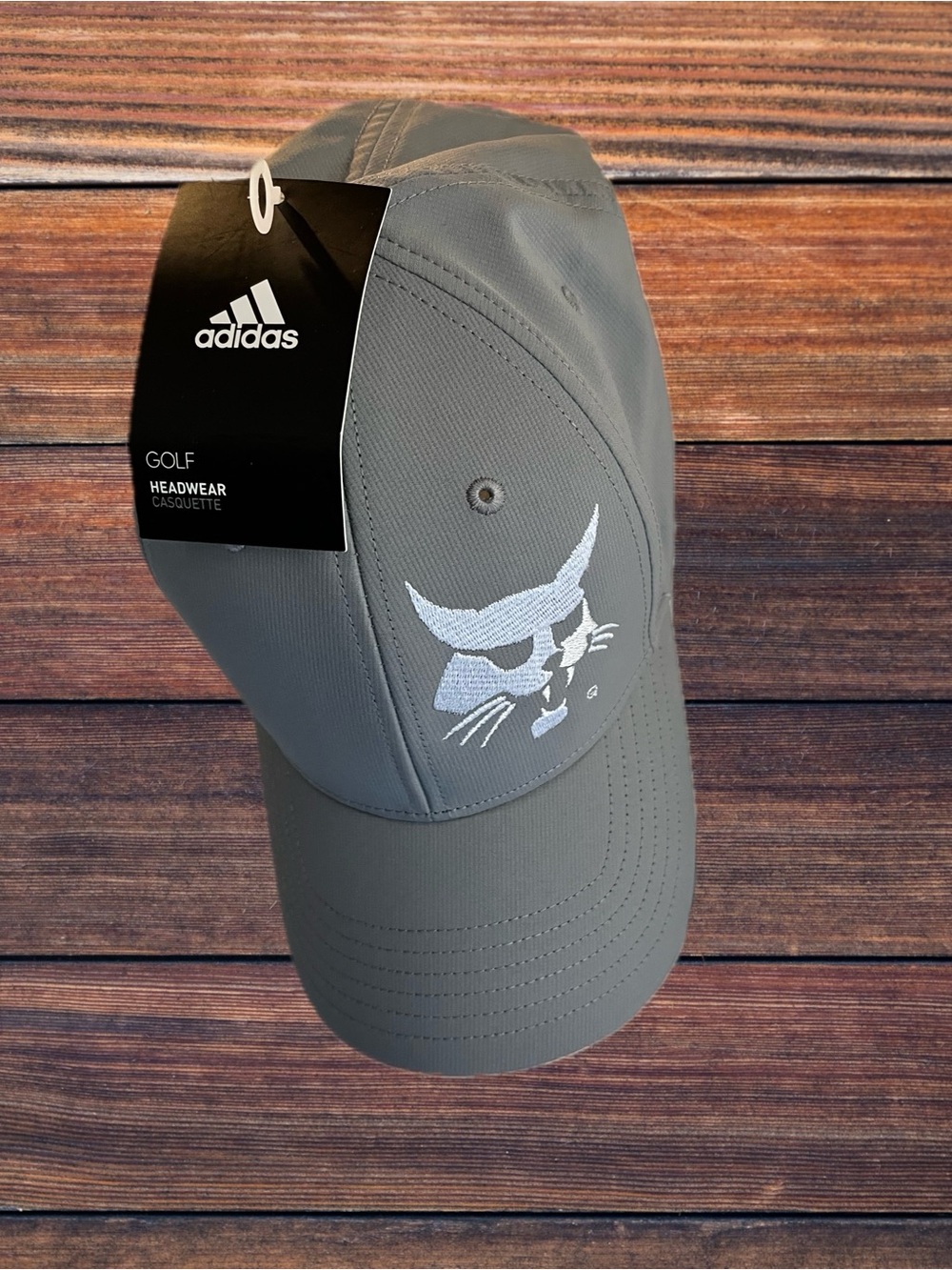 Bobcat adidas Men’s Gray Golf Cap with Cat Emblem
